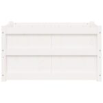 Jardinière blanc 90x50x50 cm bois de pin massif – Image 3