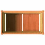 Jardinière cire marron 90x50x50 cm bois de pin massif – Image 6