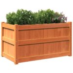 Jardinières 2 pcs cire marron bois de pin massif – Image 2