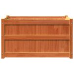 Jardinières 2 pcs cire marron bois de pin massif – Image 4