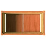 Jardinières 2 pcs cire marron bois de pin massif – Image 7