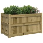 Jardinière d'extérieur 90x50x50 cm bois de pin imprégné – Image 2