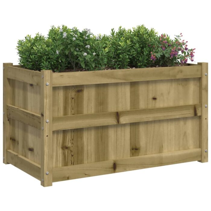 Jardinière d'extérieur 90x50x50 cm bois de pin imprégné – Image 2