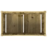 Jardinière d'extérieur 90x50x50 cm bois de pin imprégné – Image 6