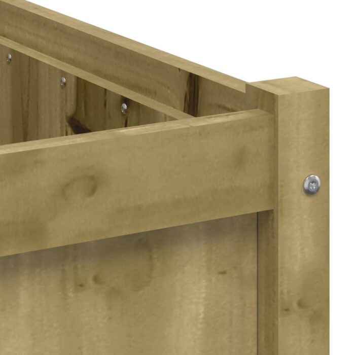 Jardinière d'extérieur 90x50x50 cm bois de pin imprégné – Image 7