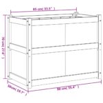 Jardinière 90x50x70 cm bois de pin massif – Image 9