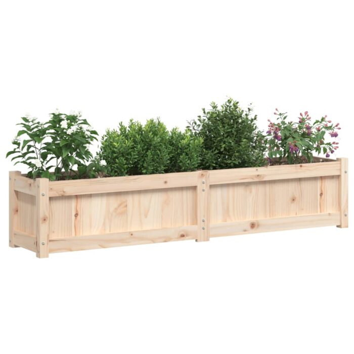 Jardinière 150x31x31 cm bois de pin massif – Image 2