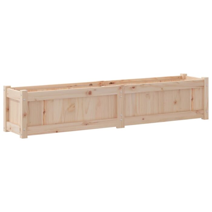 Jardinière 150x31x31 cm bois de pin massif – Image 5