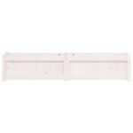 Jardinières 2 pcs blanc bois de pin massif – Image 3