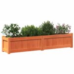 Jardinières 2 pcs cire marron bois de pin massif – Image 2