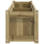 Jardinière 150x31x31 cm bois de pin imprégné – Image 4