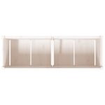 Jardinière blanc 150x50x50 cm bois massif de pin – Image 6