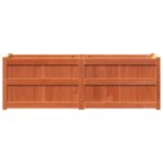 Jardinière cire marron 150x50x50 cm bois de pin massif – Image 3