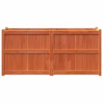 Jardinière cire marron 150x50x70 cm bois de pin massif – Image 3