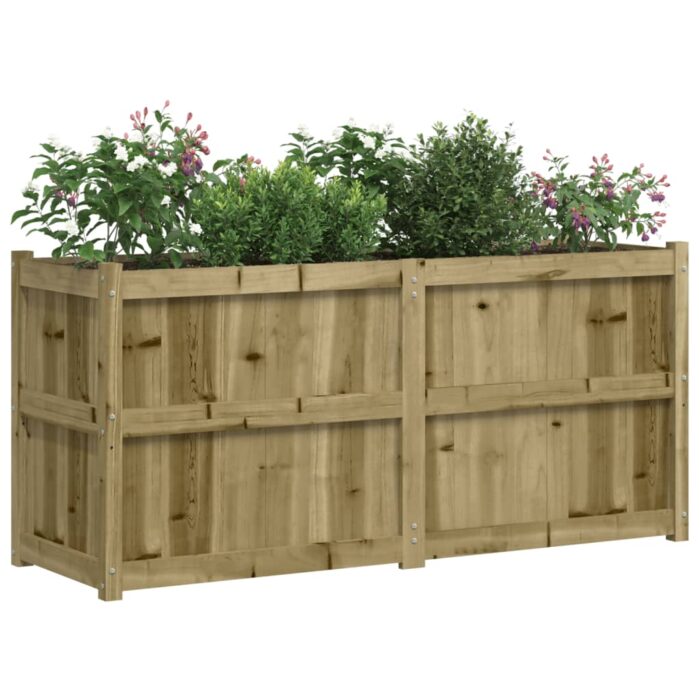Jardinière 150x50x70 cm bois de pin imprégné – Image 2