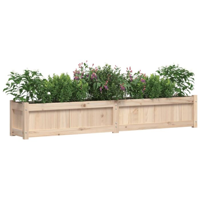 Jardinière 180x31x31 cm bois de pin massif – Image 2