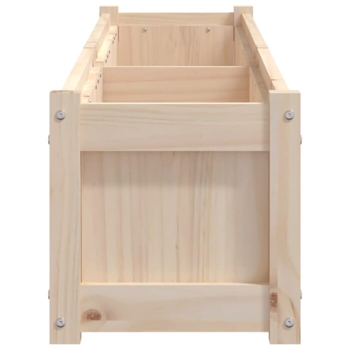 Jardinière 180x31x31 cm bois de pin massif – Image 4