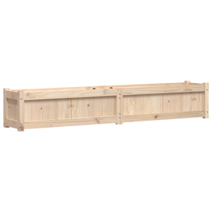 Jardinière 180x31x31 cm bois de pin massif – Image 5