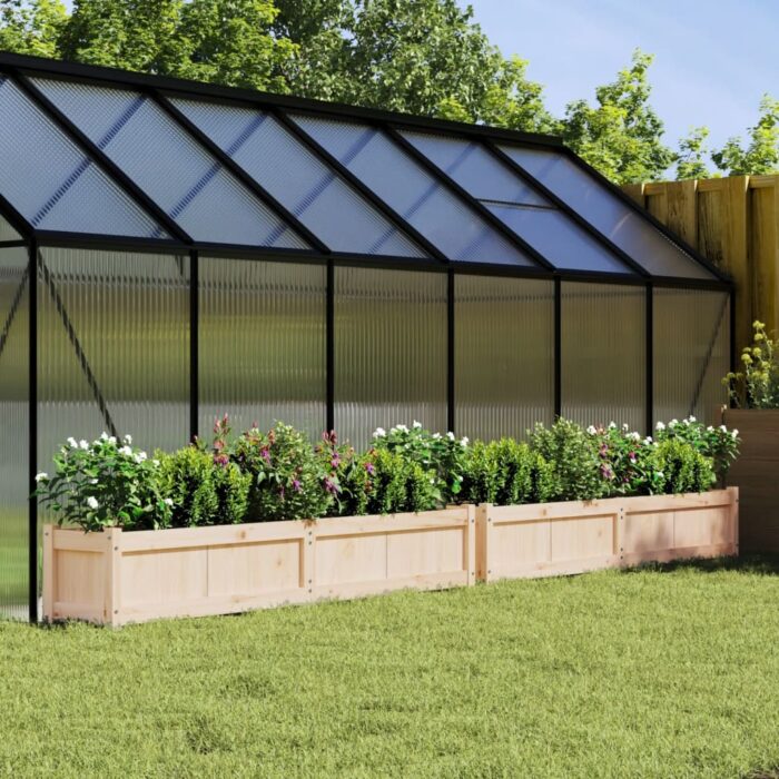 Jardinières 2 pcs bois de pin massif – Image 1