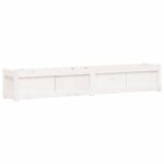 Jardinières 2 pcs blanc bois de pin massif – Image 5