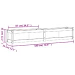 Jardinières 2 pcs cire marron bois de pin massif – Image 10