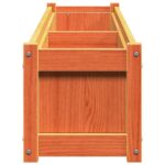 Jardinières 2 pcs cire marron bois de pin massif – Image 5
