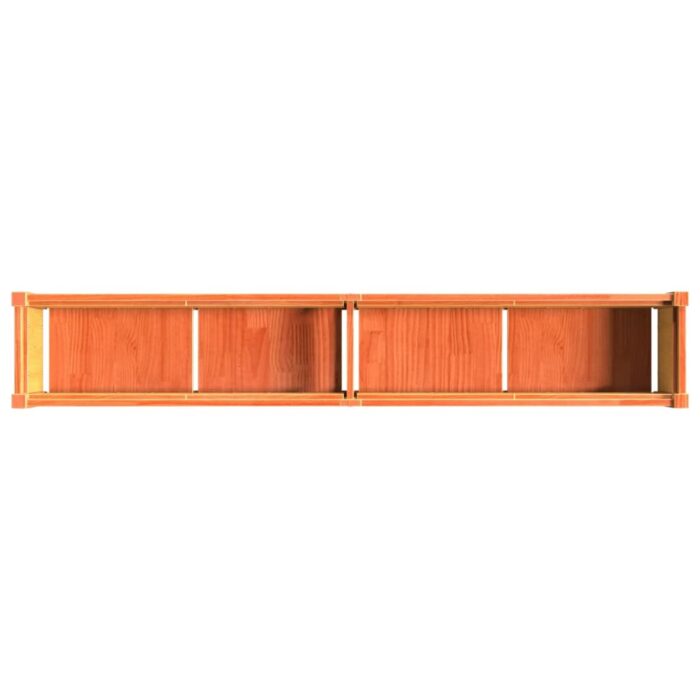 Jardinières 2 pcs cire marron bois de pin massif – Image 7