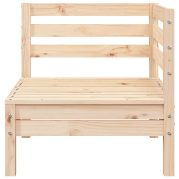 Canapé d'angle de jardin bois de pin massif – Image 2