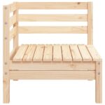 Canapé d'angle de jardin bois de pin massif – Image 3