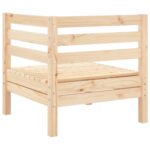 Canapé d'angle de jardin bois de pin massif – Image 4