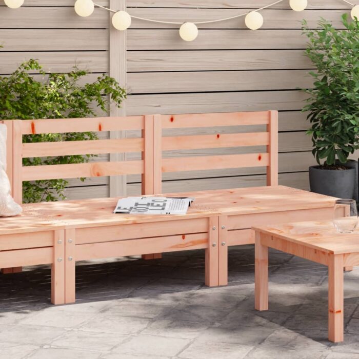Canapés de jardin sans accoudoirs 2 pcs bois massif douglas – Image 1