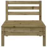 Canapés de jardin sans accoudoirs 4 pcs bois pin imprégné – Image 3