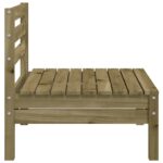 Canapés de jardin sans accoudoirs 4 pcs bois pin imprégné – Image 4