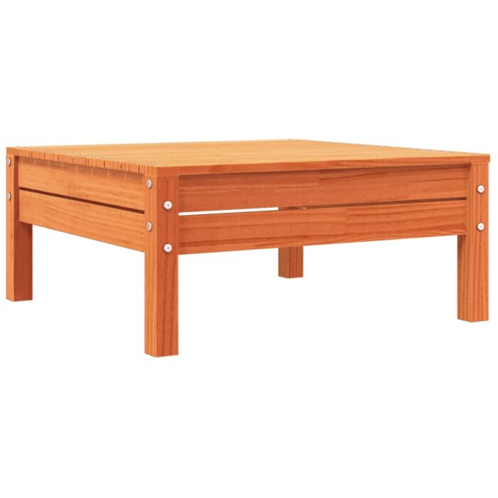 Canapé de jardin 3 places cire marron bois de pin massif – Image 5