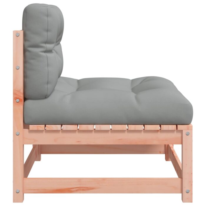 Canapé de jardin sans accoudoirs coussins bois massif douglas – Image 4