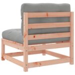 Canapé de jardin sans accoudoirs coussins bois massif douglas – Image 5