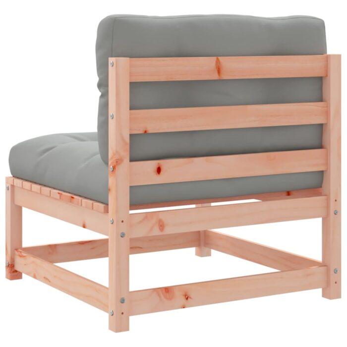 Canapé de jardin sans accoudoirs coussins bois massif douglas – Image 5