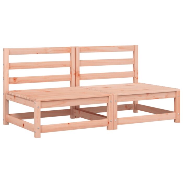 Canapés de jardin sans accoudoirs avec coussins 2 pcs – Image 2