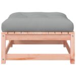 Canapé de jardin sans accoudoirs avec coussins et repose-pieds – Image 7