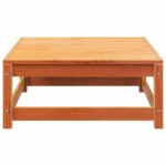 Canapé de jardin sans accoudoirs avec coussins et repose-pieds – Image 9