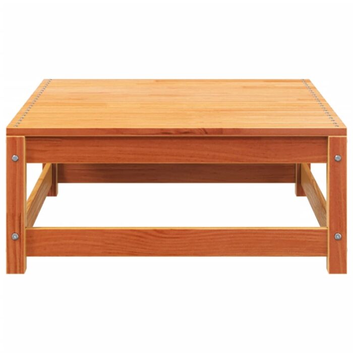 Canapé de jardin sans accoudoirs avec coussins et repose-pieds – Image 9