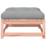 Canapé de jardin sans accoudoirs avec coussins et repose-pieds – Image 7