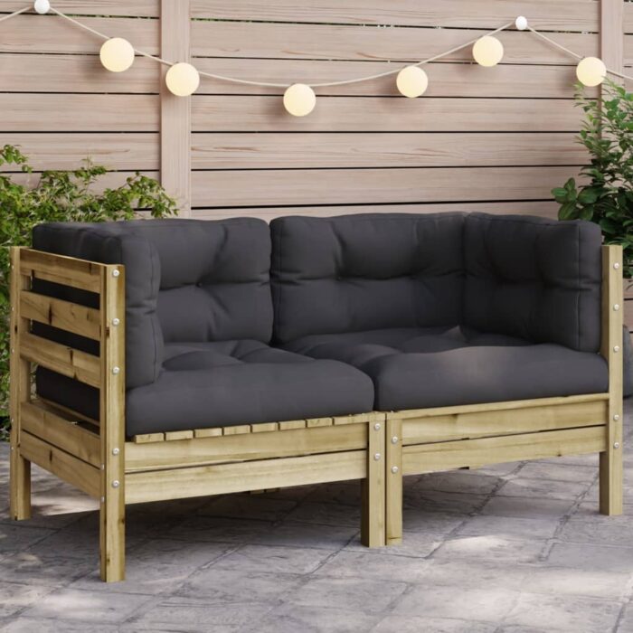 VXL8721012078970_m_en_hd_1.jpg Canapé d'angle de jardin avec coussins bois de pin imprégné – Image 1