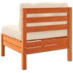 Canapé de jardin sans accoudoirs coussins 2 pcs bois massif pin – Image 6