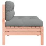 Canapé de jardin sans accoudoirs et coussins 2 pcs bois douglas – Image 5