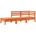 Canapé de jardin avec coussins et repose-pied 2 places – Image 2