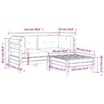 Canapé de jardin avec coussins et repose-pied 2 places – Image 10