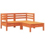 Canapé de jardin avec coussins et repose-pied 2 places – Image 2