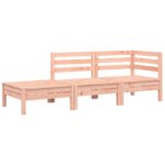 Canapé de jardin et coussins repose-pied bois massif douglas – Image 2