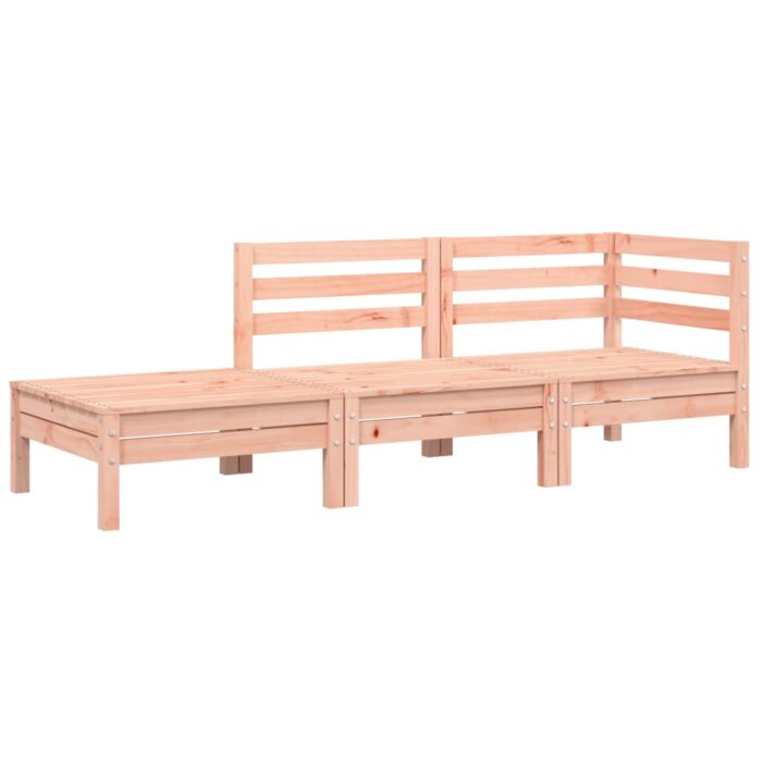 Canapé de jardin et coussins repose-pied bois massif douglas – Image 2